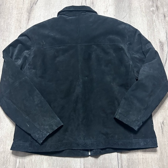 Knightsbridge Black Genuine Leather Jacket Men’s Size 2X Bomber Style - Picture 10 of 10